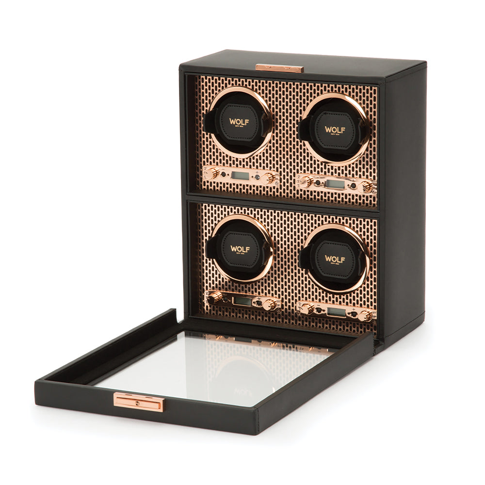Axis 4 Piece Watch Winder - Copper