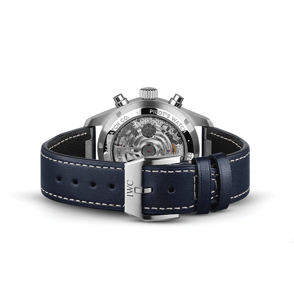 Pilot's Watch Chronograph 41mm - Blue on Leather Strap