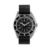 SSNAV No Date 41mm - Black on Ballistic Nylon Strap