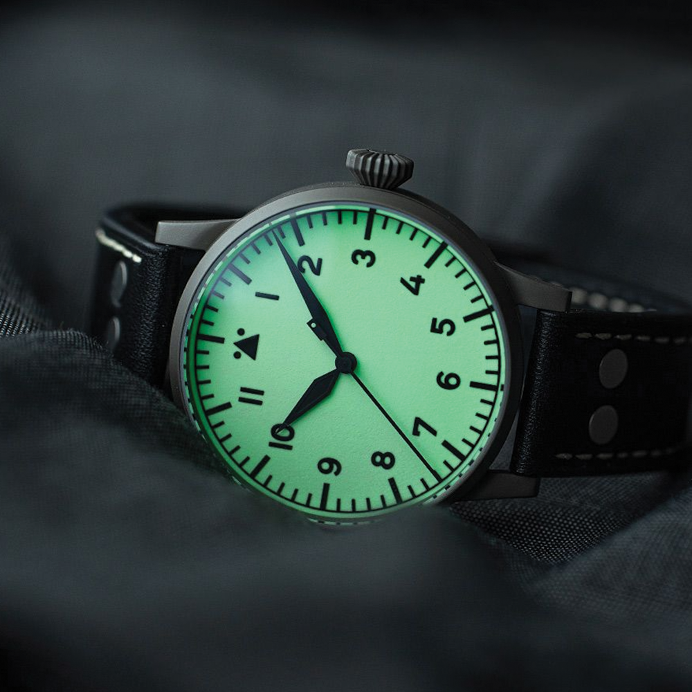 Pilot Watch Original Venedig 42mm - White on Leather Strap