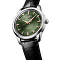 Conquest Heritage 40mm - Green on Leather Strap
