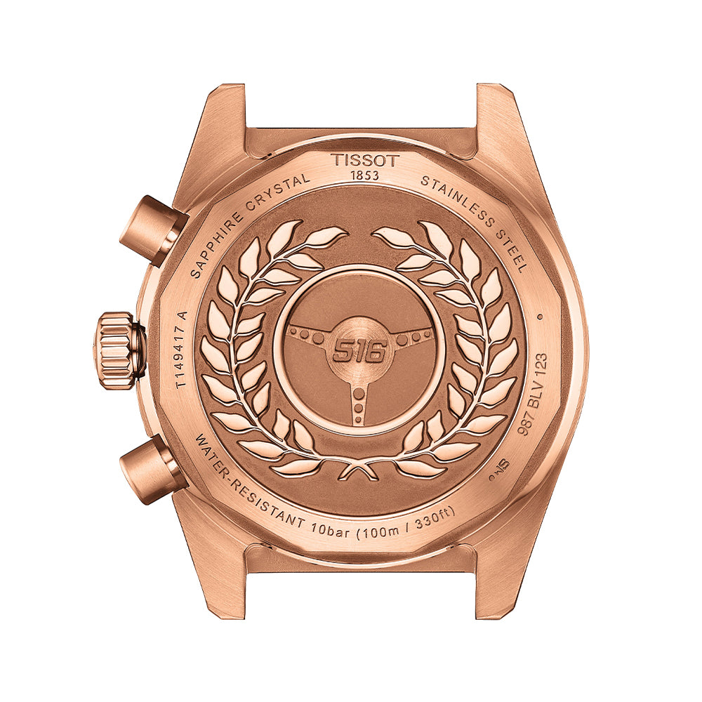 PR516 Quartz Chronograph Rose Gold PVD 40mm - Black on Bracelet