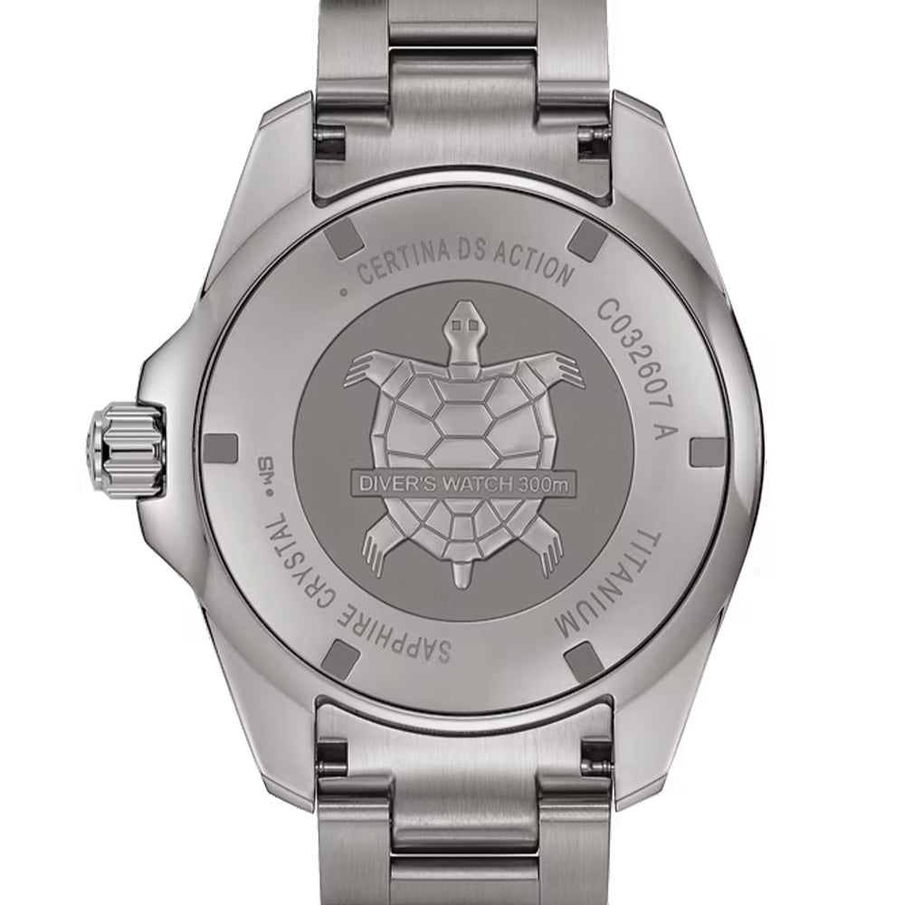 DS Action Diver Powermatic 80 Titanium 43mm - Black on Bracelet