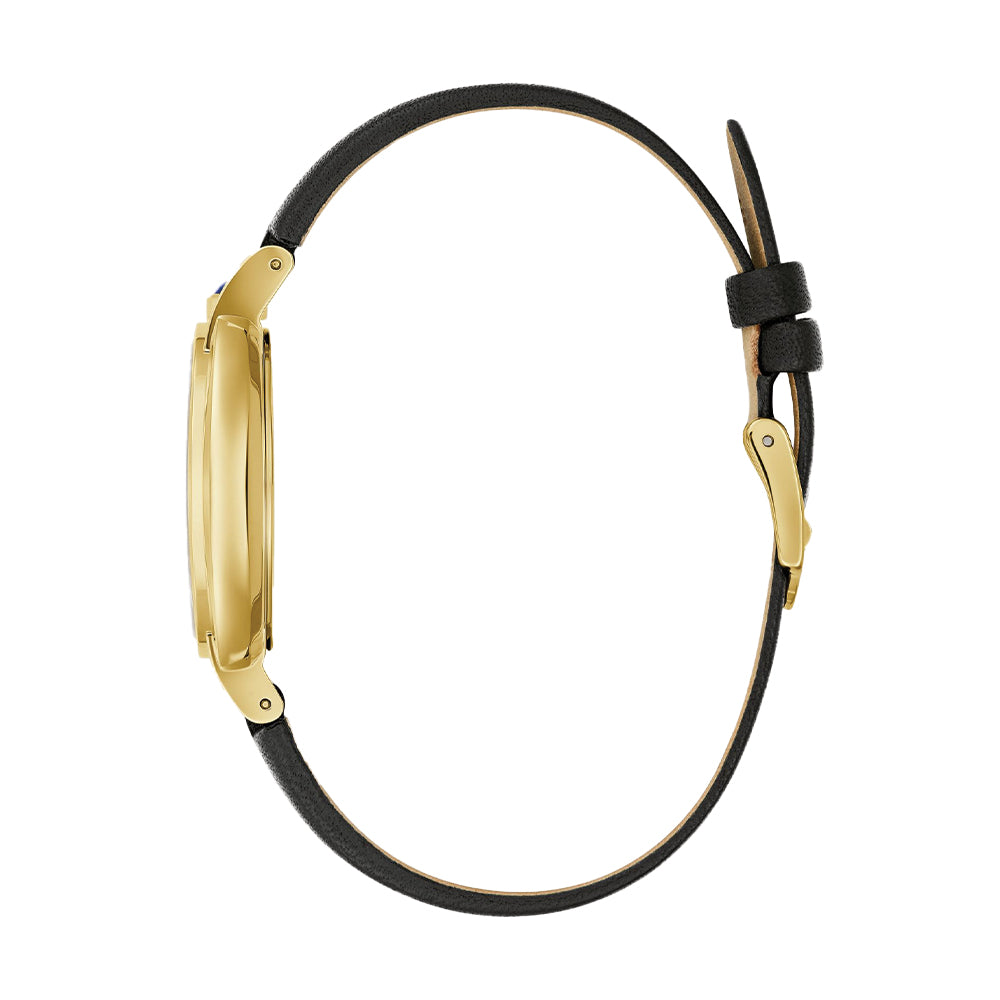 Special Edition Apollo 'Ella' Rubaiyat Gold-Tone 28.8mm - White on Leather Strap