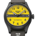 HDB010 5 Sports Field Honda Motocompo Limited Edition 36.4mm - Yellow on Fabric Strap