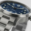 Khaki Field Titanium Auto 42mm - Blue on Bracelet