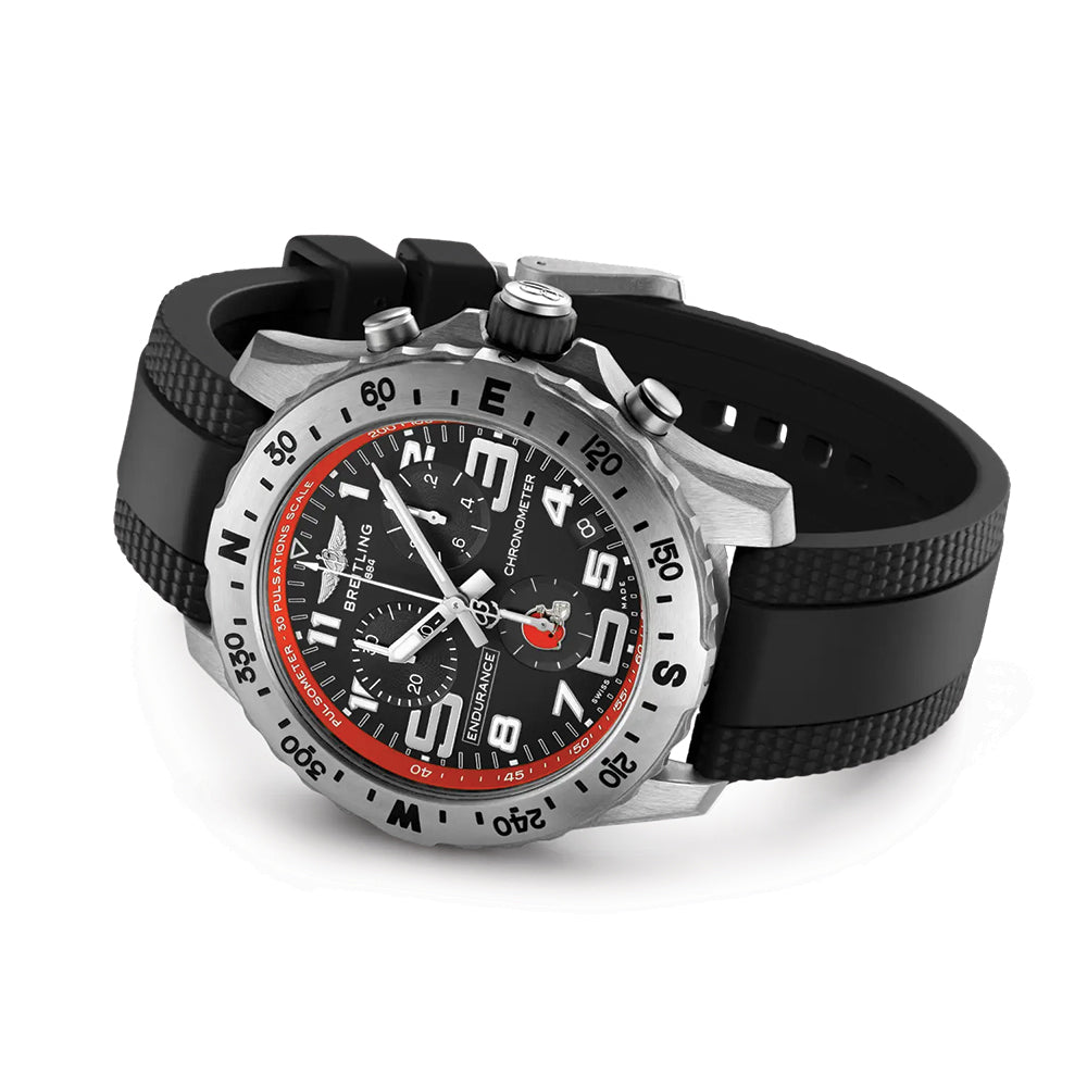 Endurance Pro Browns Limited NFL Edition Titanium 44mm - Brown on Rubber Strap