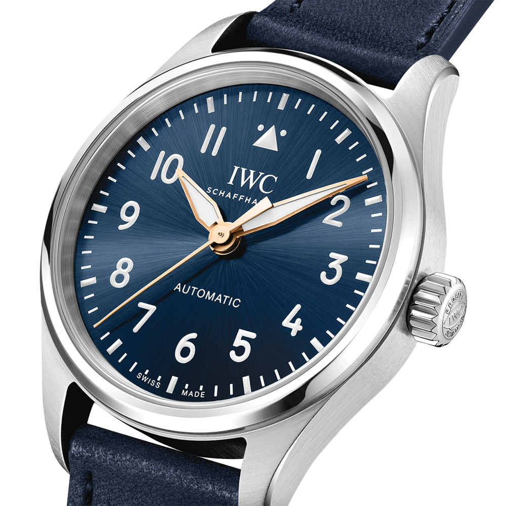 Pilot's Watch Automatic Le Petit Prince 36mm - Blue on Leather Strap