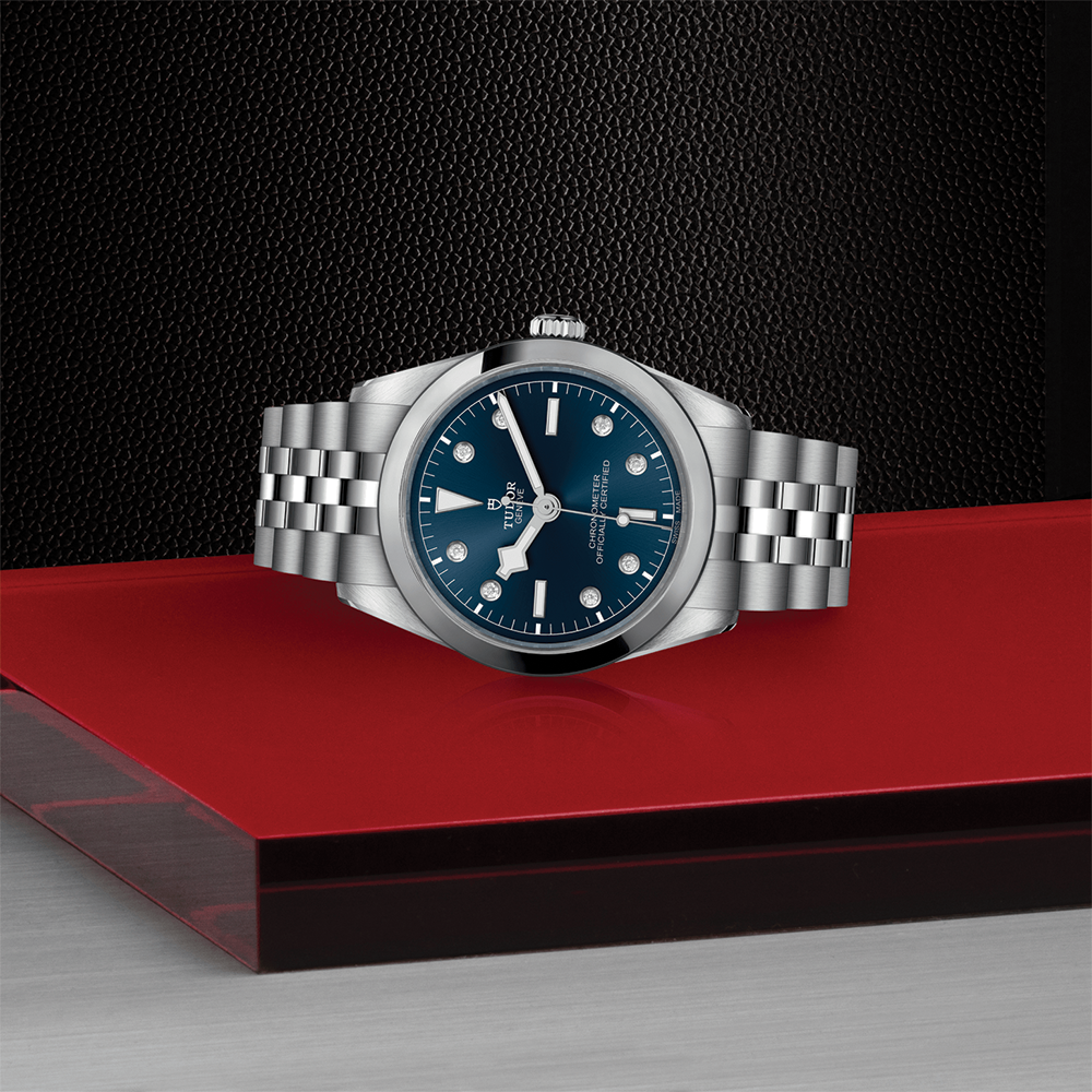 Black Bay One 36mm - Blue, Diamond-Set on Bracelet