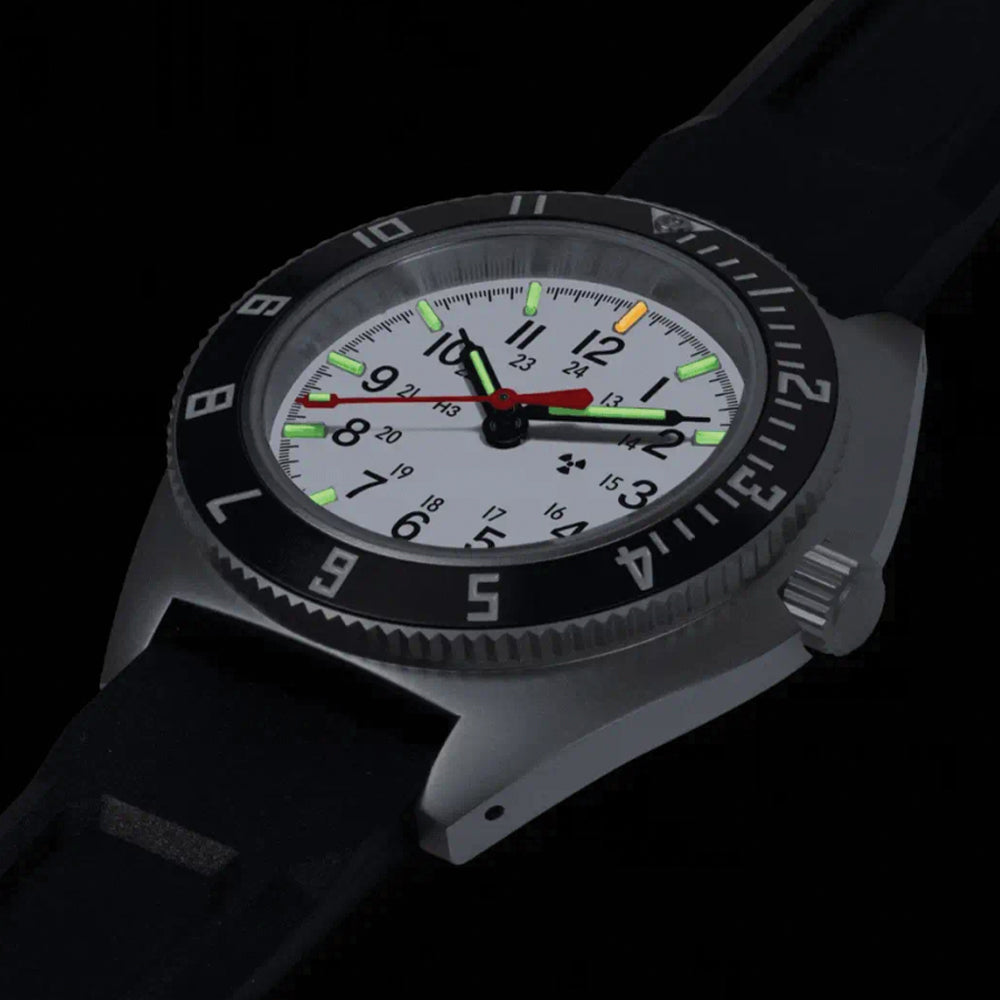 SSNAV No Date Arctic Edition 41mm - Arctic on Rubber Strap