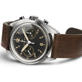 Khaki Aviation Pioneer Mechanical Chrono 40mm - Black on Leather Strap