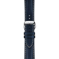 Gentleman Powermatic 80 Silicium Solid 18K Gold Bezel 40mm - Blue on Leather Strap