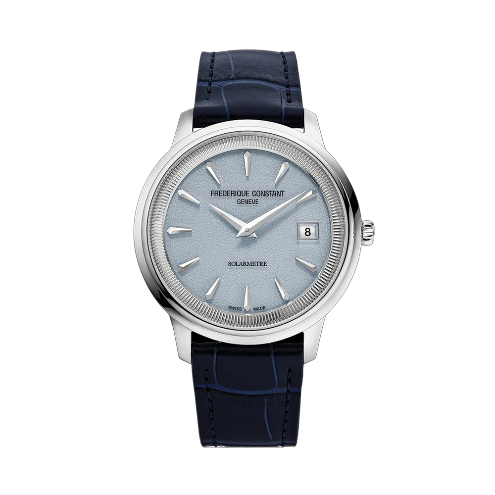 Classics Moneta Solarmetre 39mm - Blue on Leather Strap