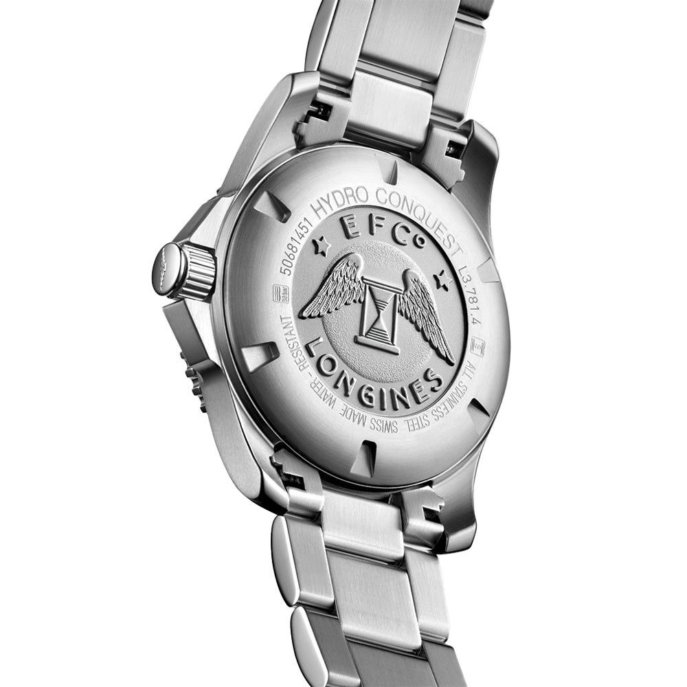 HydroConquest 41mm - Black on Bracelet