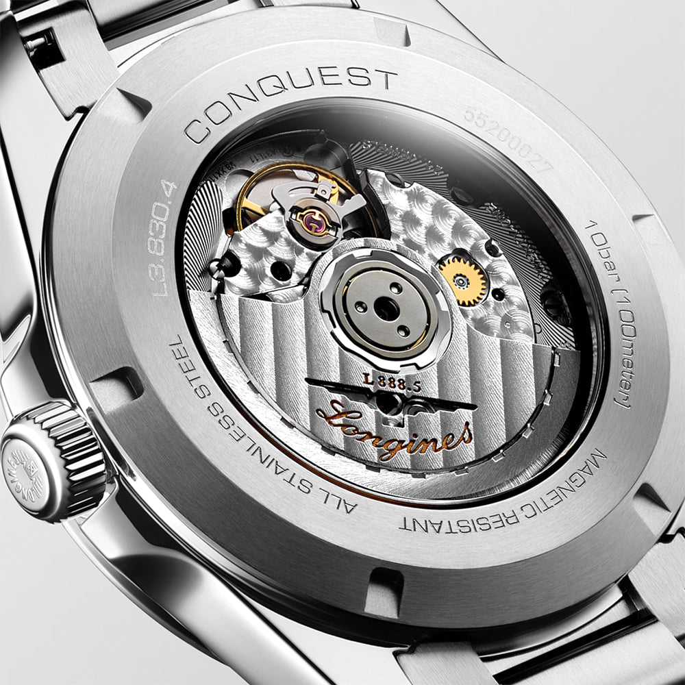 Conquest 41mm - Sunray Silver on Bracelet