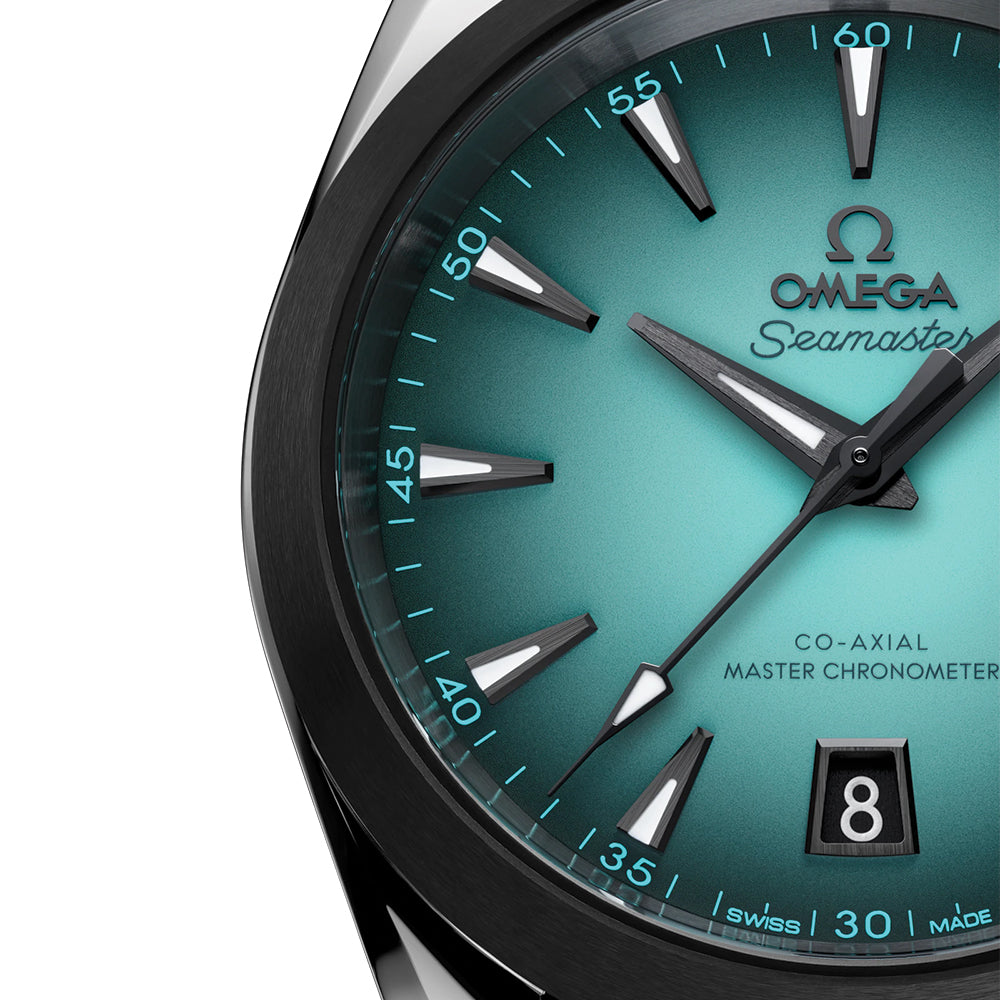 Seamaster Aqua Terra 150M 38mm - Turquoise on Rubber Strap