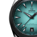 Seamaster Aqua Terra 150M 38mm - Turquoise on Rubber Strap