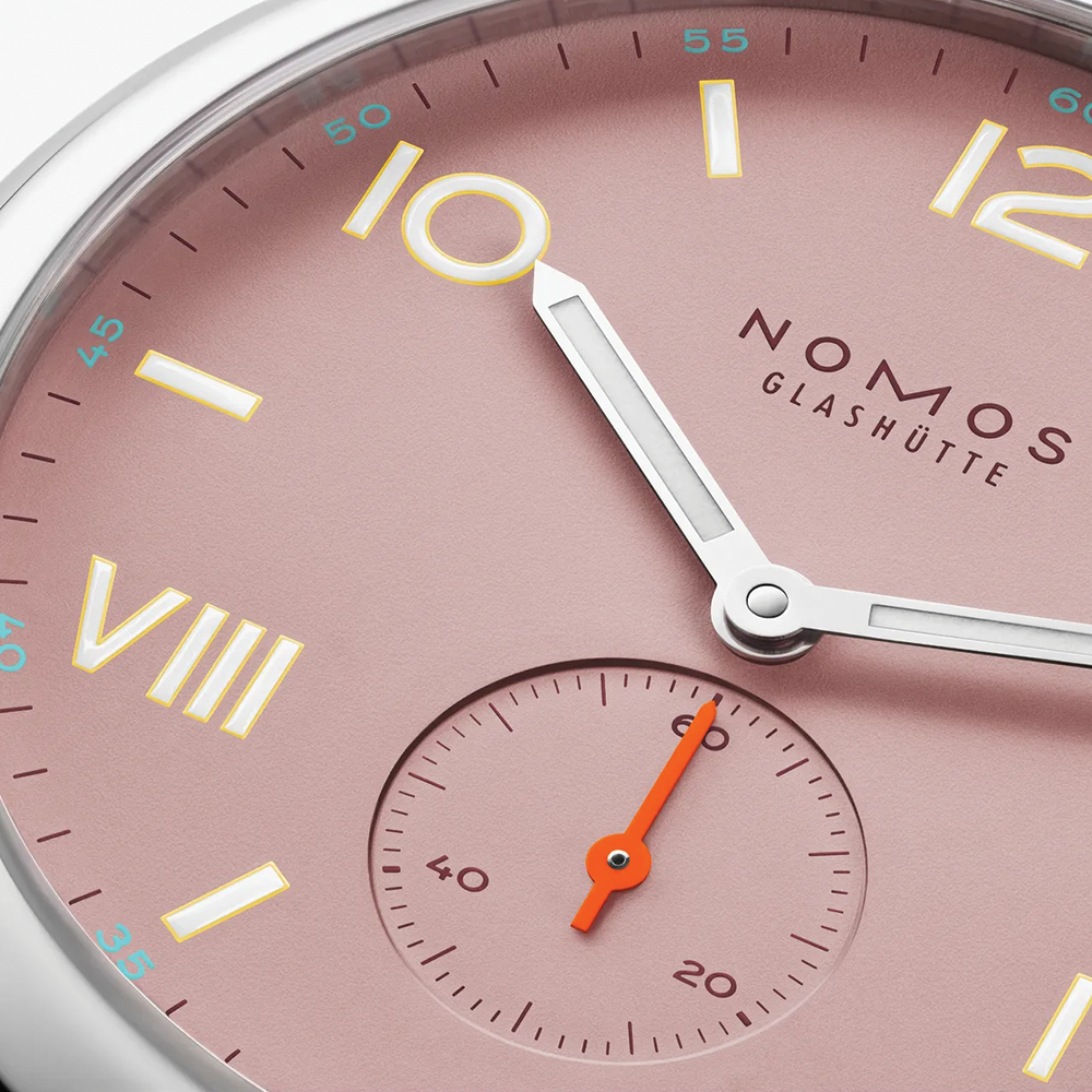 Club Campus Steel Back 38.5mm - Rose on Leather Strap