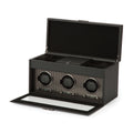 Axis Triple Watch Winder With Storage - Power Coat
