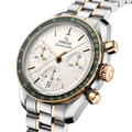 Speedmaster Chronograph Two-Tone 18K Moonshine™ Gold and Steel 38mm - Opaline Silvery on Bracelet