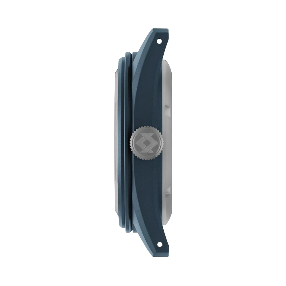 Sector II Field Titanium Dusk 38mm - Blue on Rubber Strap