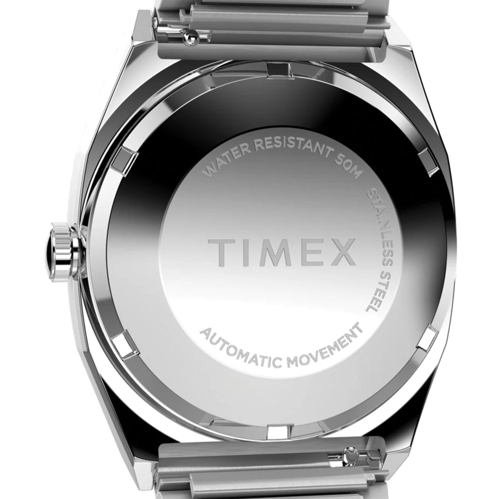 Timex® Automatic 1983 E Line 34mm - Blue on Bracelet