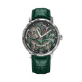 Spaceview 2020 43.5mm - Smoke Grey on Green Alligator Strap