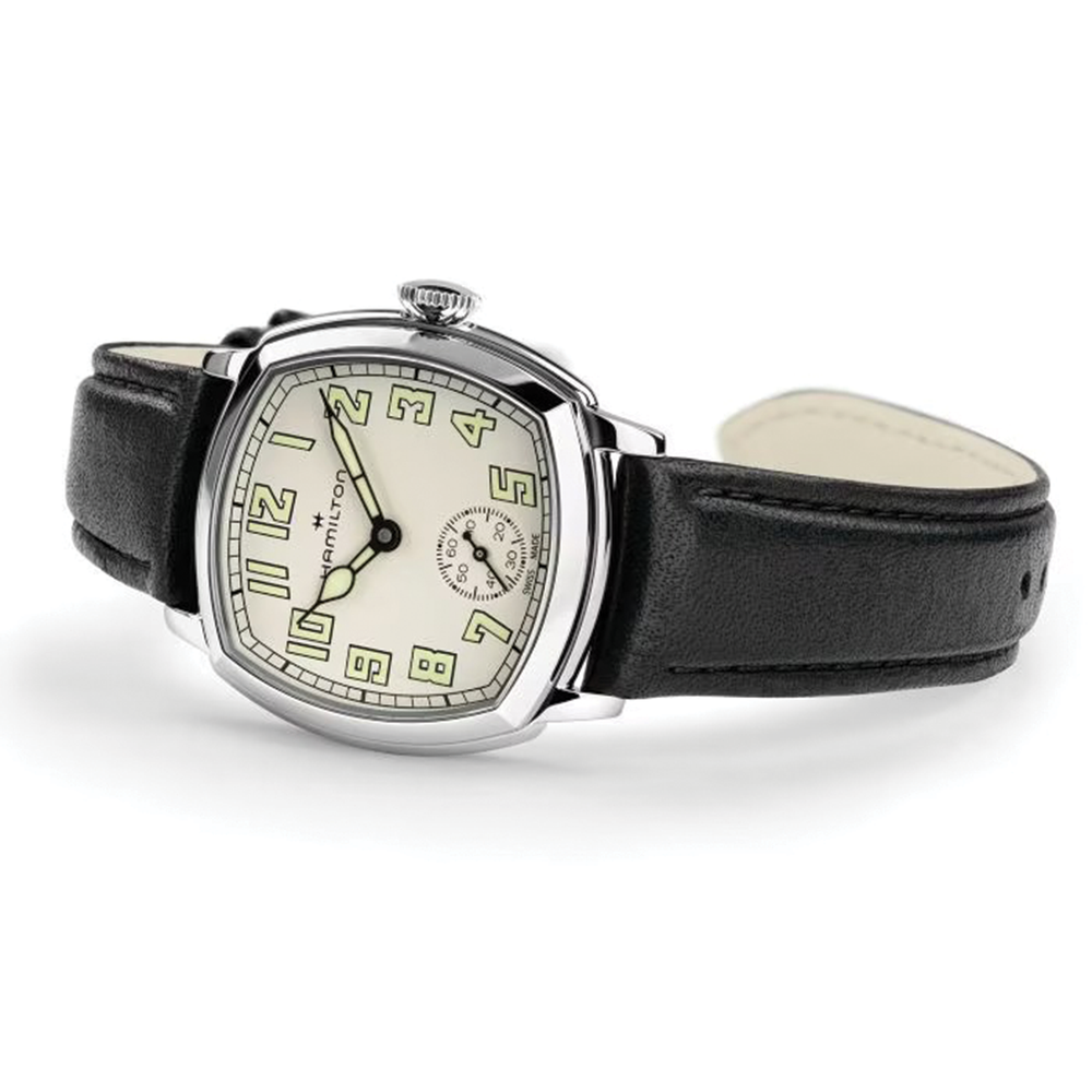 American Classic Cushion Mechanical 30mm - Beige on Leather Strap