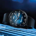 Commander Shade Black PVD 37mm - Blue on Bracelet