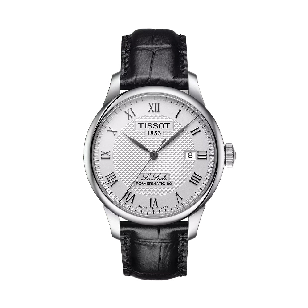 Le Locle Powermatic 80 39.3mm - Silver on Leather Strap - Teddy