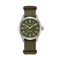 Khaki Field Power Reserve Mechanical 40mm Green on Fabric Strap