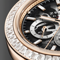 Chronomaster Sport Skeleton 18K Rose Gold Limited Edition 41mm - Grey w/ Diamonds on Bracelet