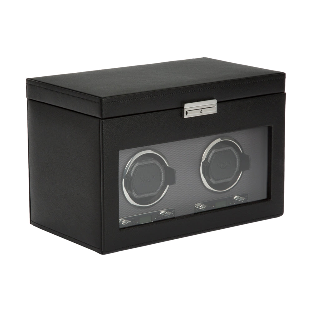 Viceroy Double Watch Winder with Storage - Black