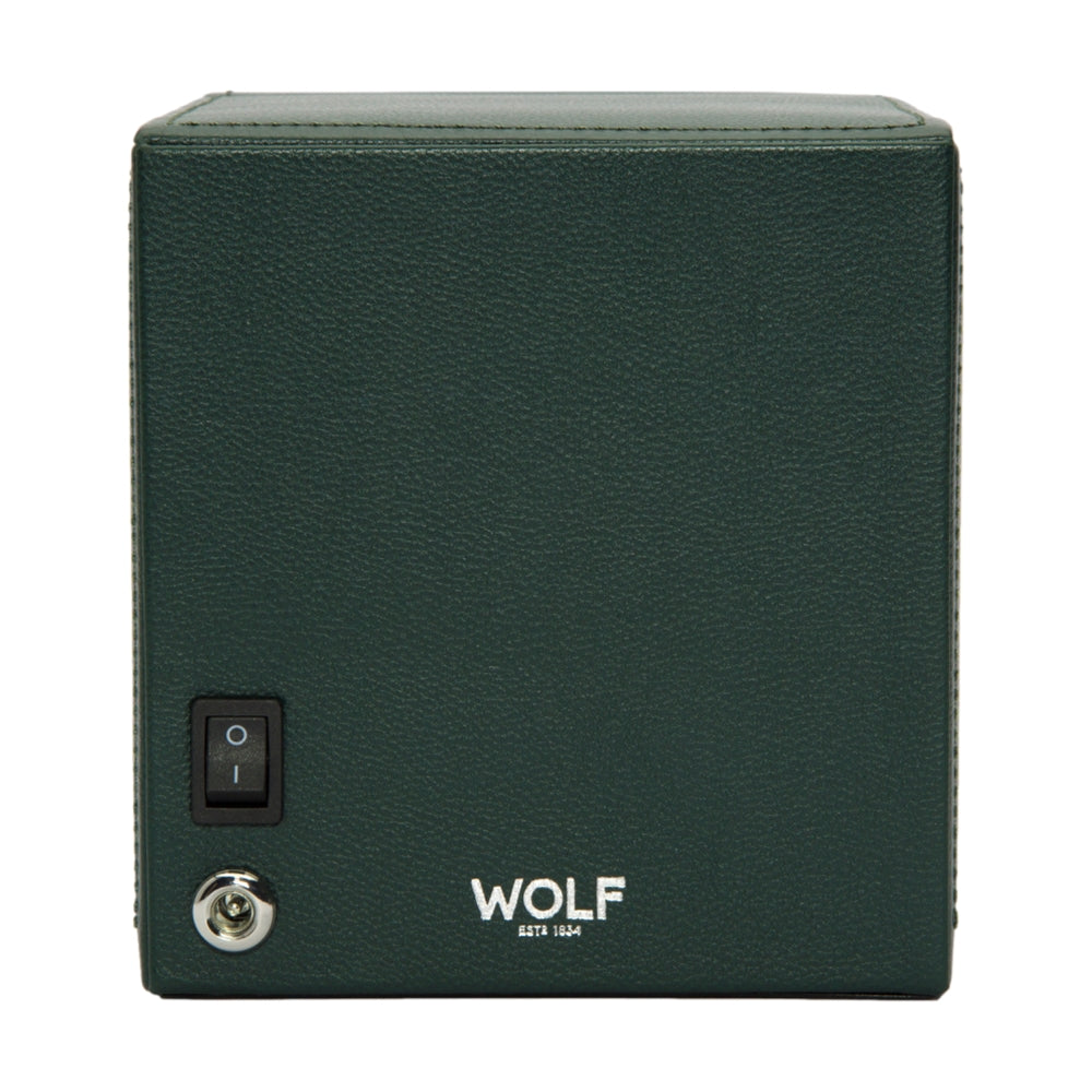 Cub Single Watch Winder with Cover - Green