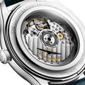 Master 41mm - Silver, Eastern Arabic Numerals on Leather Strap