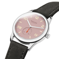 Club Campus Steel Back 38.5mm - Rose on Leather Strap