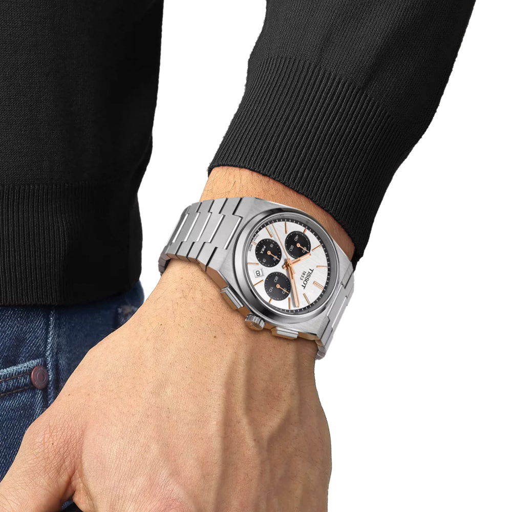 PRX Chronograph 42mm - White on Bracelet