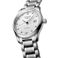 Master 29mm - Silver, Diamond-Set on Bracelet