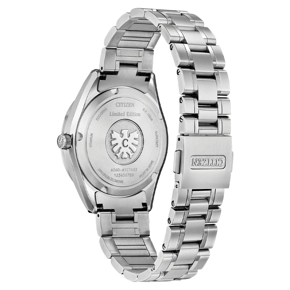 The CITIZEN Eco-Drive Super Titanium 38.3mm - Grey on Bracelet