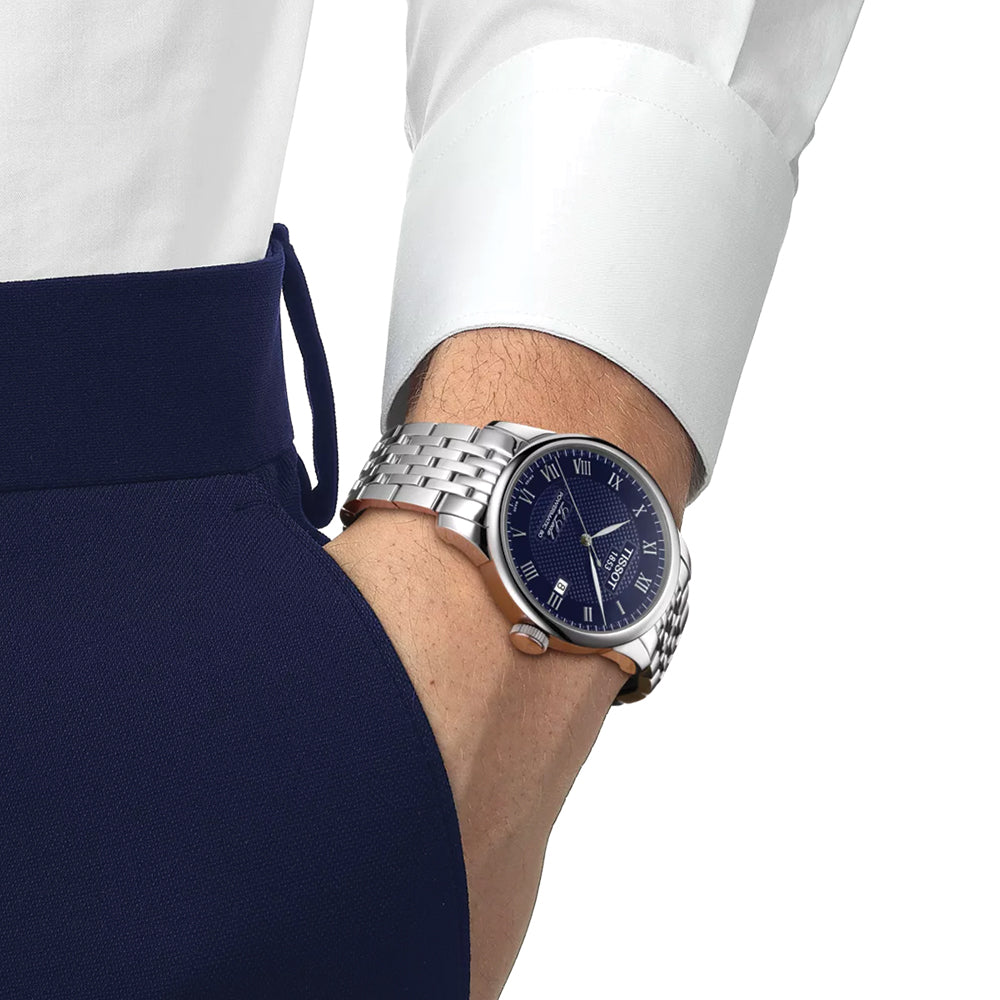 Le Locle Powermatic 80 39.3mm - Blue on Bracelet
