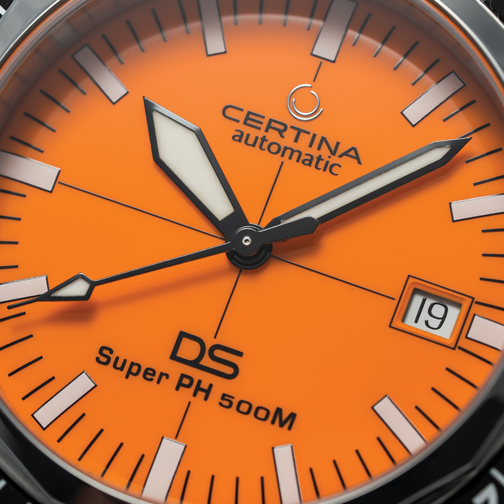 DS Super PH500M 43mm - Orange on Rubber Strap | Teddy Baldassarre