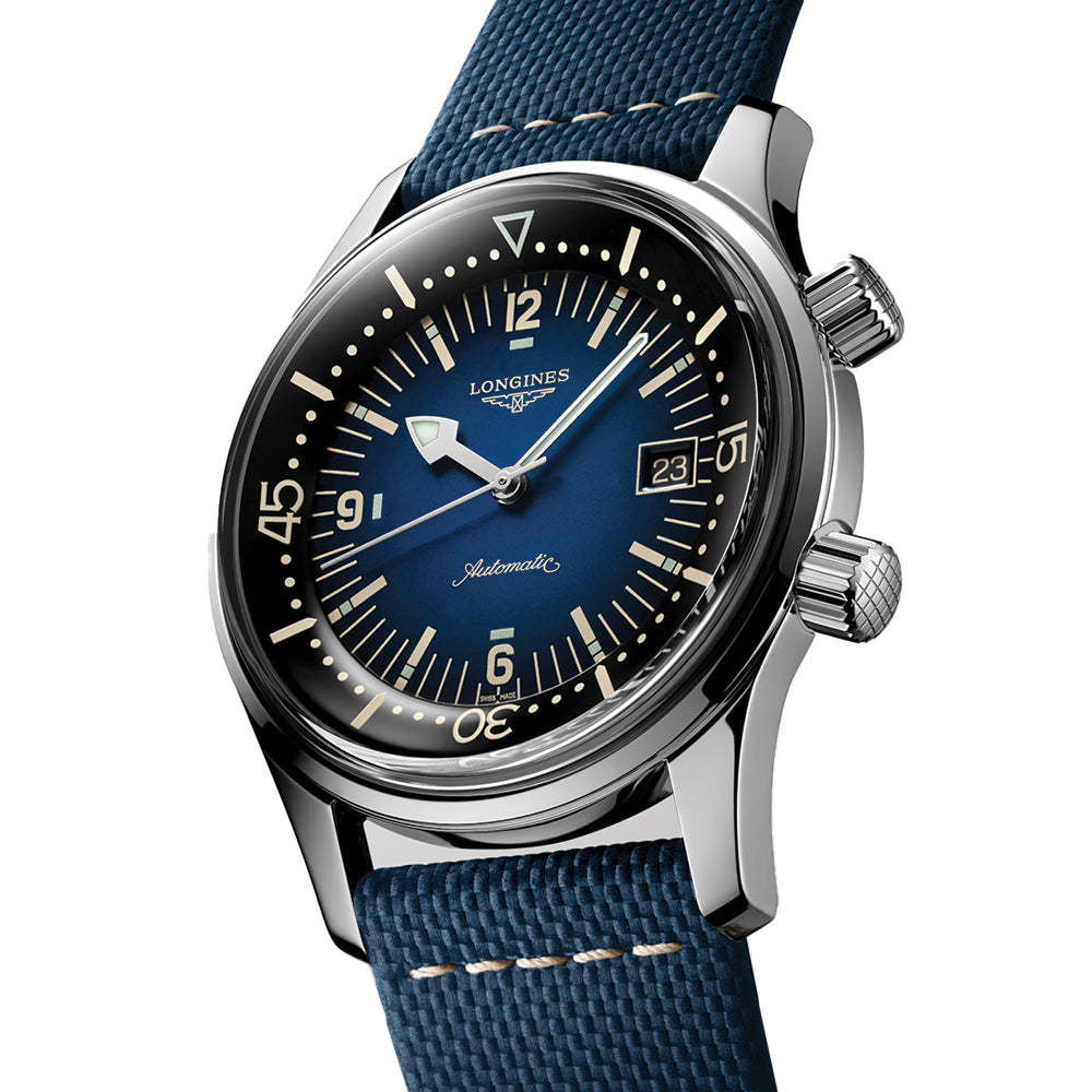 Legend Diver 42mm - Blue on Leather Strap