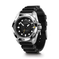 Dive Pro Quartz 43mm - Black on Rubber Strap
