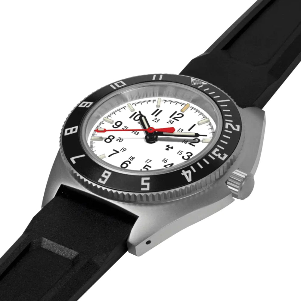 SSNAV No Date Arctic Edition 41mm - Arctic on Rubber Strap