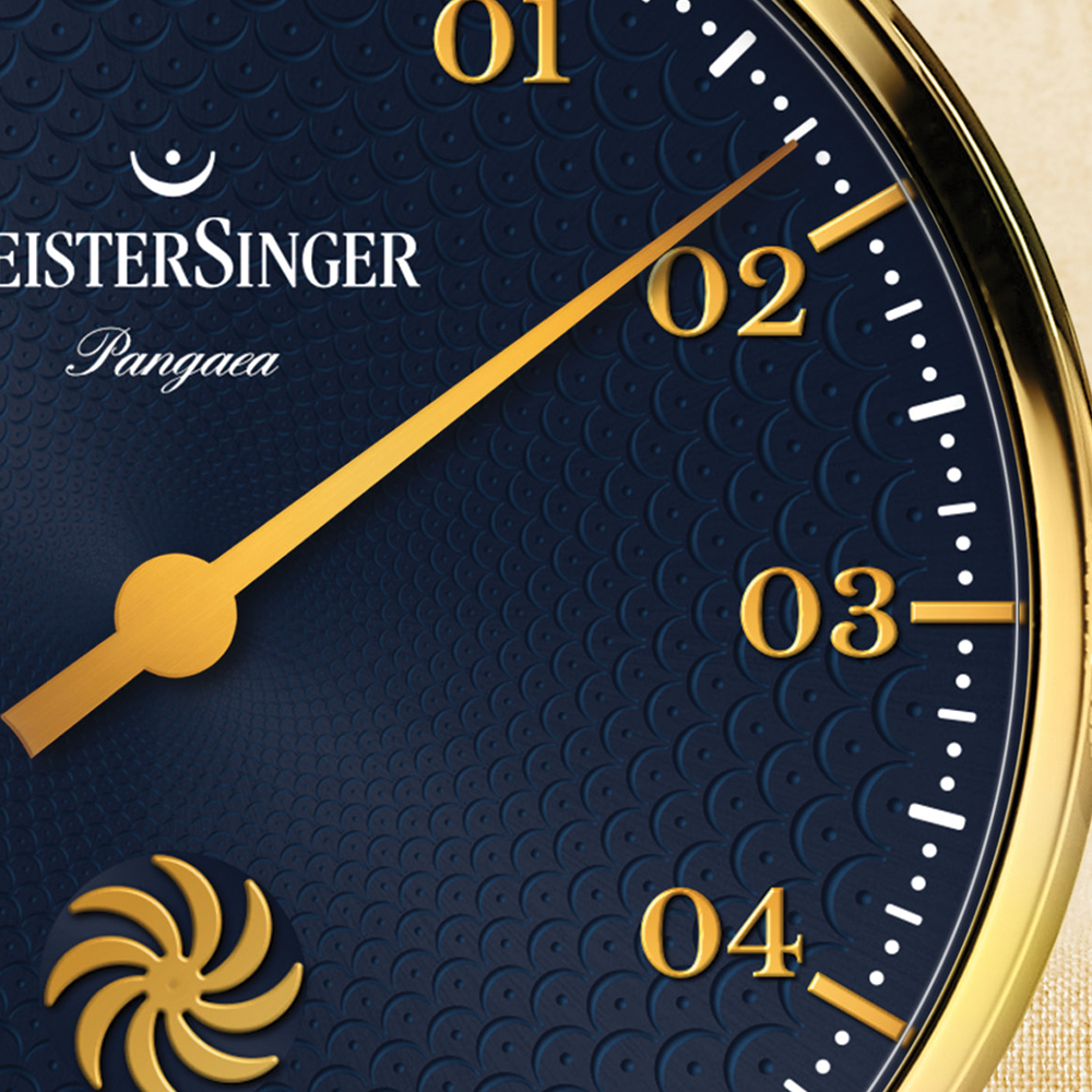 Pangaea 40mm - Blue on Leather Strap
