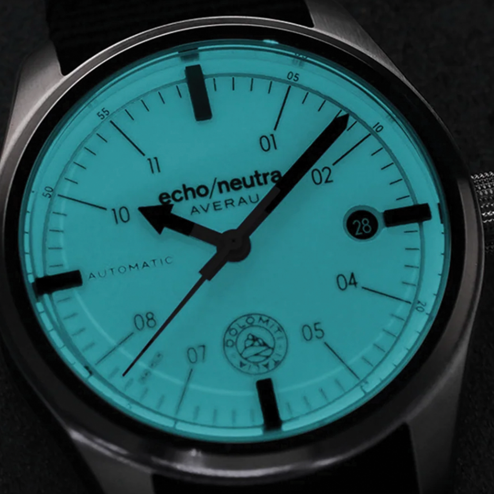 Averau 3 Hand 39mm - White Full Lume on Fabric Strap