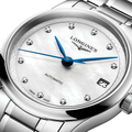 Master 34mm - White, Mother-of-Pearl, Diamond-Set on Bracelet