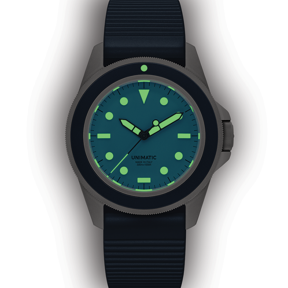 UT1-IPN Limited Edition 40mm - Crystal Blue on Fabric Strap