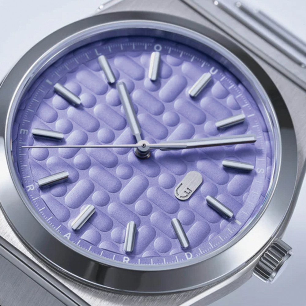 Louis Erard 2340 40mm - Mauve on Bracelet