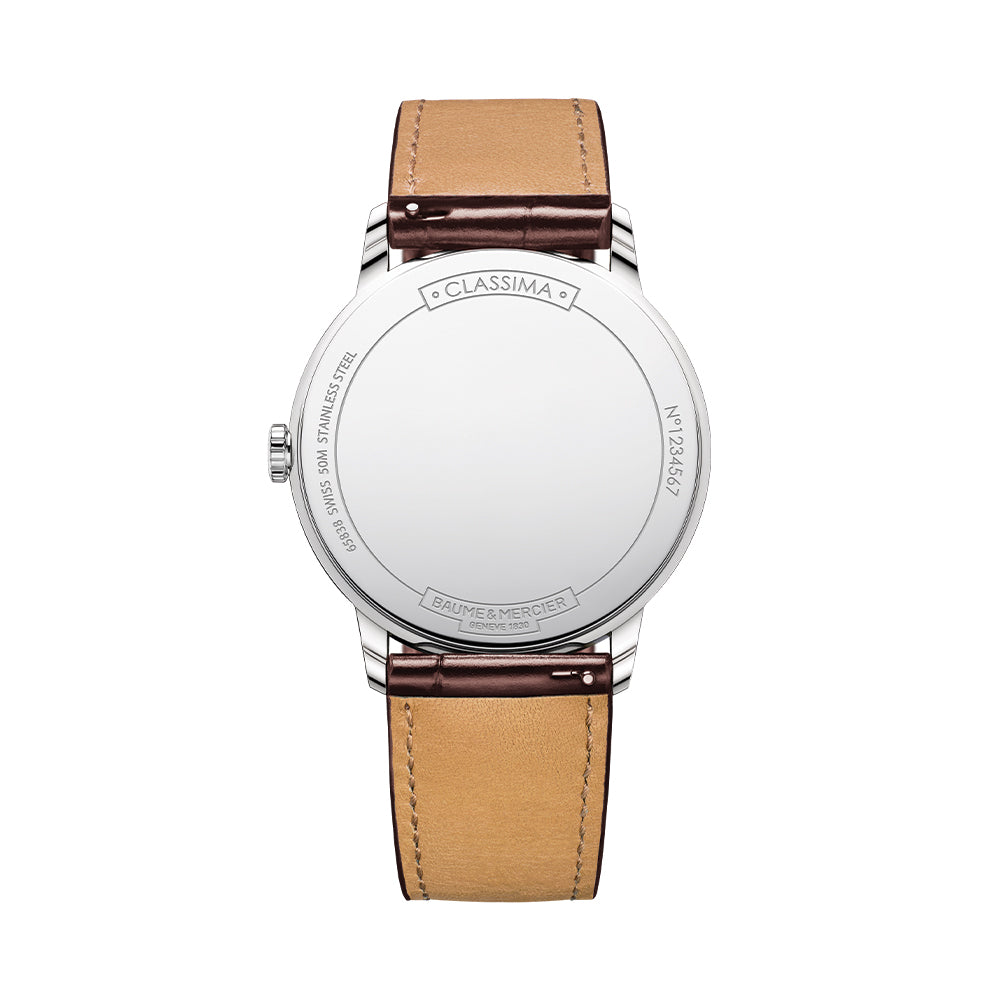 Classima 10415 Quartz 42mm - Silver on Leather Strap